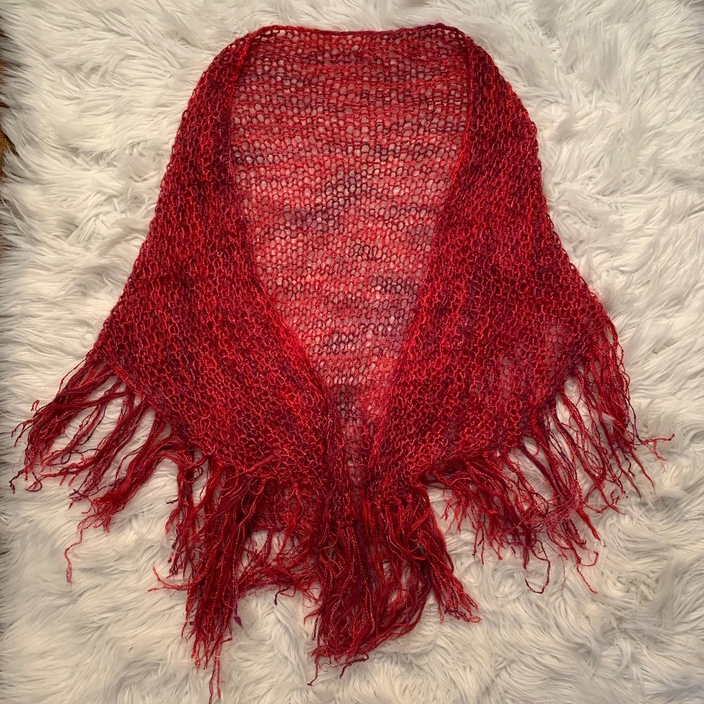 HAND-KNIT Shawl/Scarf